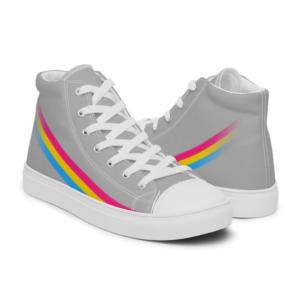 Pansexual Pride Modern High Top Gray Shoes - Men Sizes
