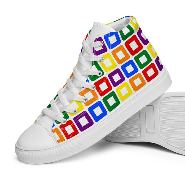 Rainbow Pride High Top Shoes