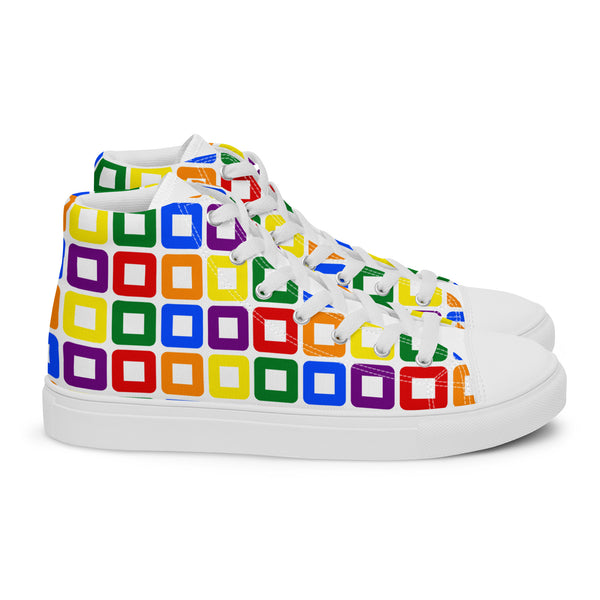 Rainbow Pride High Top Shoes