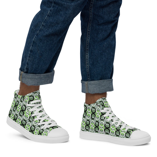 Agender Pride Classic Green High Top Shoes