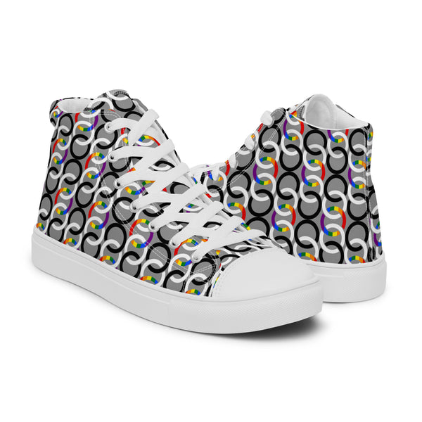 Ally Pride Classic Gray High Top Shoes