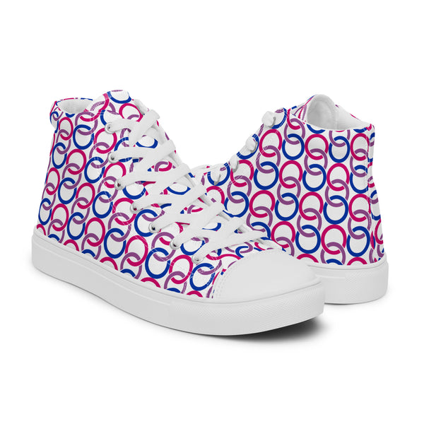 Bisexual Pride Classic White High Top Shoes