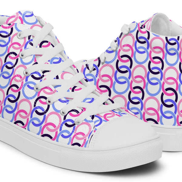 Omnisexual Pride Classic White High Top Shoes