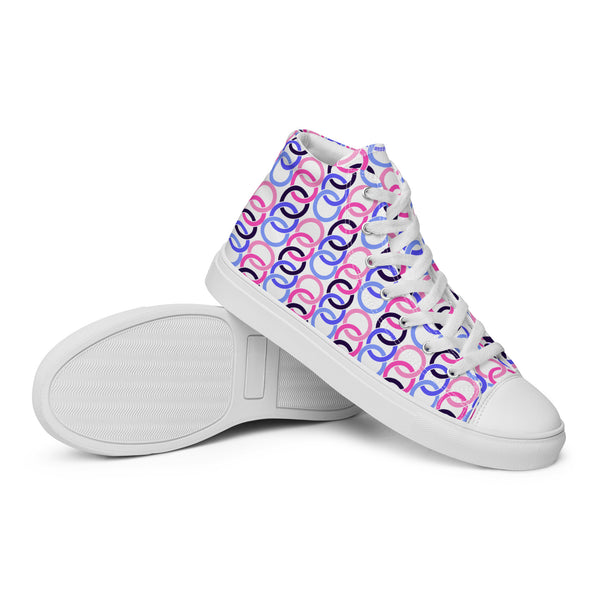 Omnisexual Pride Classic White High Top Shoes