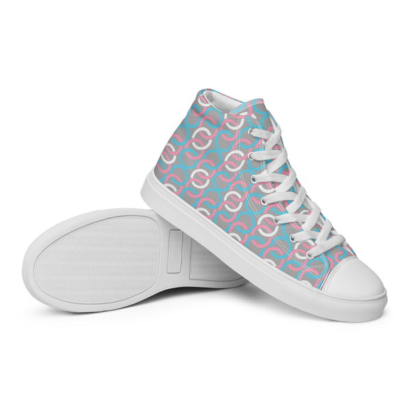 Transgender Pride Classic Gray High Top Shoes