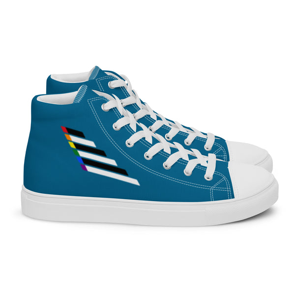 Ally Pride Modern Blue High Top Shoes