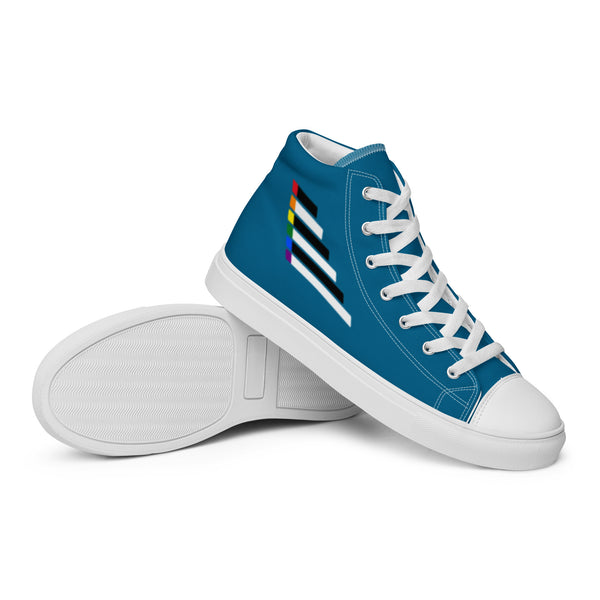 Ally Pride Modern Blue High Top Shoes