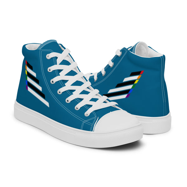 Ally Pride Modern Blue High Top Shoes