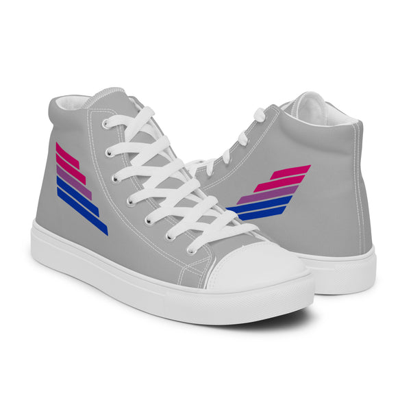 Bisexual Pride Modern Gray High Top Shoes