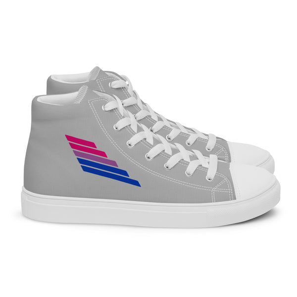 Bisexual Pride Modern Gray High Top Shoes