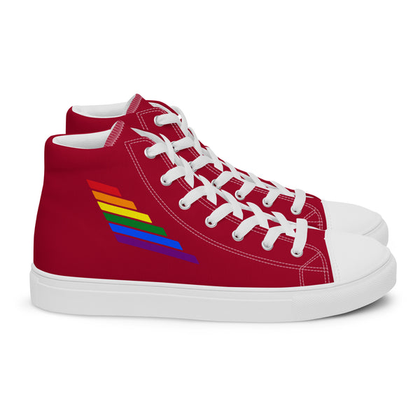 Gay Pride Modern Red High Top Shoes