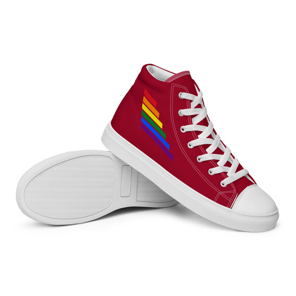 Gay Pride Modern Red High Top Shoes