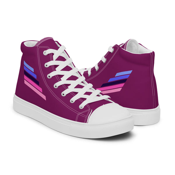 Omnisexual Pride Modern Purple High Top Shoes