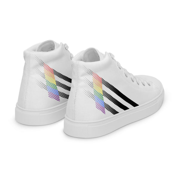 Ally Pride Colors Original White High Top Shoes - Men Sizes