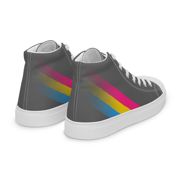 Pansexual Pride Colors Original Gray High Top Shoes - Men Sizes