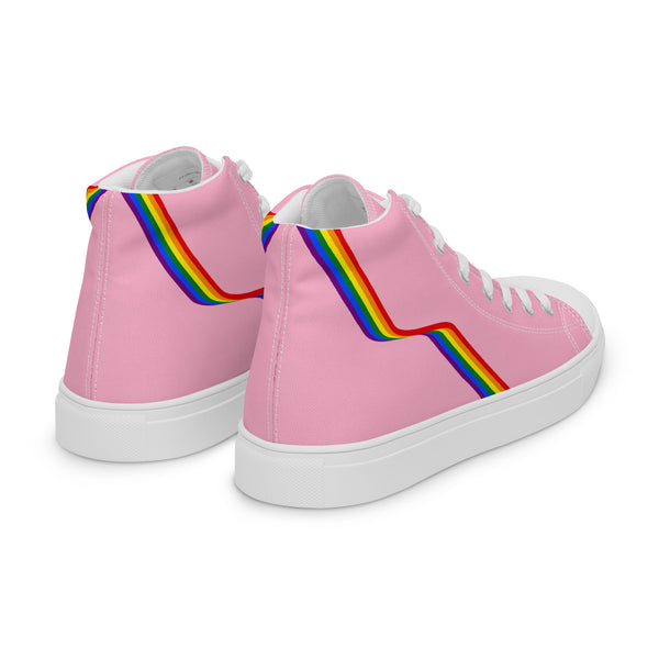 Original Gay Pride Colors Pink High Top Shoes - Men Sizes