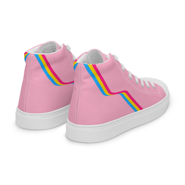 Original Pansexual Pride Colors Pink High Top Shoes - Men Sizes