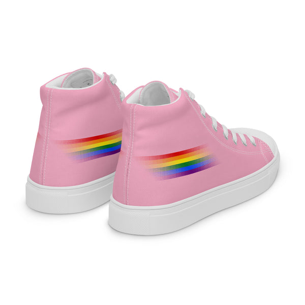 Casual Gay Pride Colors Pink High Top Shoes - Men Sizes