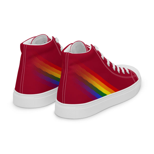 Gay Pride Colors Original Red High Top Shoes