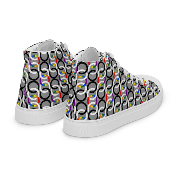 Ally Pride Classic Gray High Top Shoes