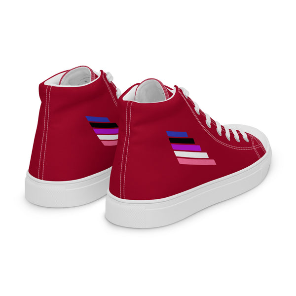 Genderfluid Pride Modern Red High Top Shoes