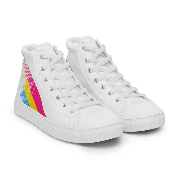 Pansexual Pride Colors Original White High Top Shoes - Men Sizes