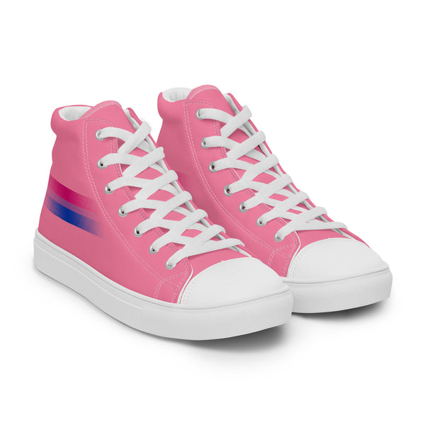 Casual Bisexual Pride Colors Pink High Top Shoes - Men Sizes