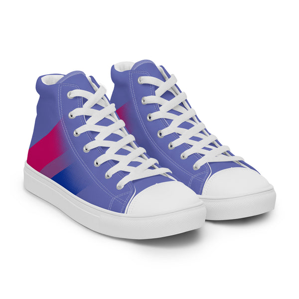 Bisexual Pride Colors Modern Blue High Top Shoes - Men Sizes