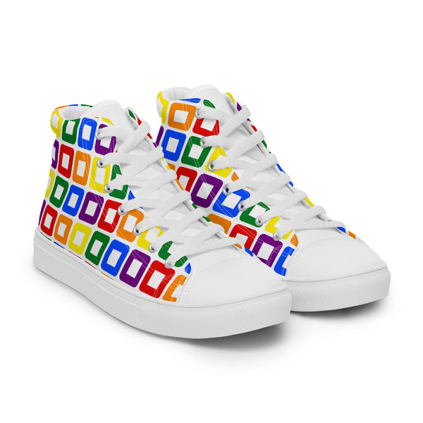 Rainbow Pride High Top Shoes