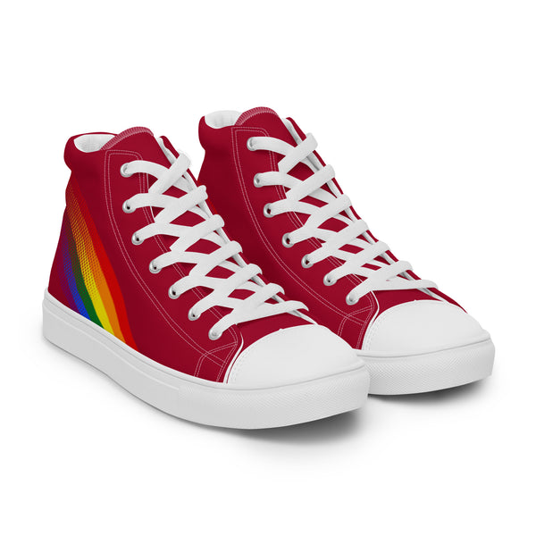 Gay Pride Colors Original Red High Top Shoes