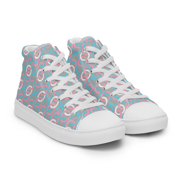 Transgender Pride Classic Gray High Top Shoes