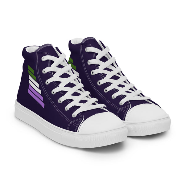 Genderqueer Pride Modern Navy High Top Shoes