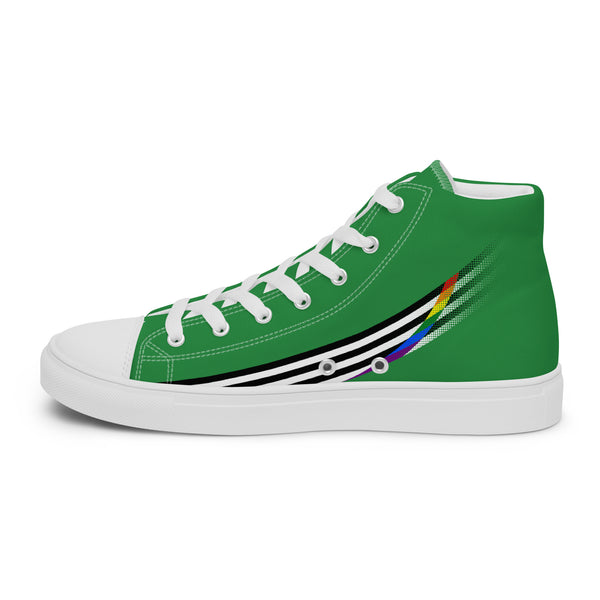 Ally Pride Modern High Top Green Shoes