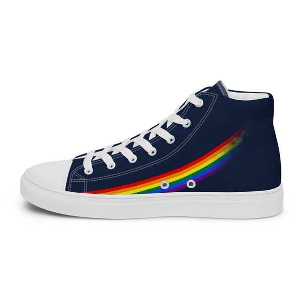 Gay Pride Modern High Top Navy Shoes