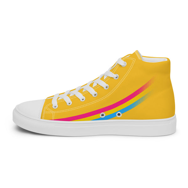 Pansexual Pride Modern High Top Yellow Shoes - Men Sizes
