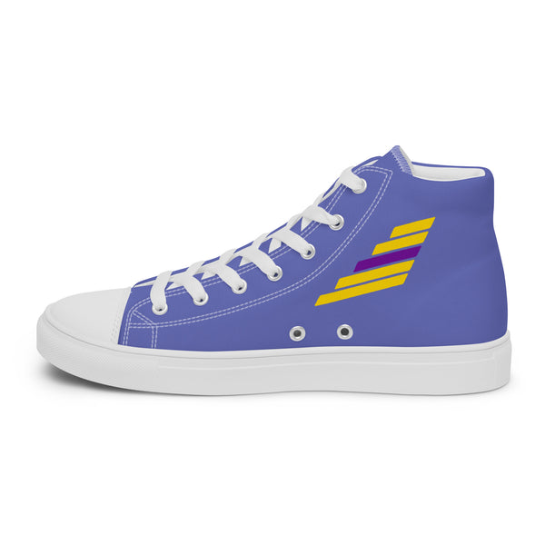 Intersex Pride Modern Blue High Top Shoes