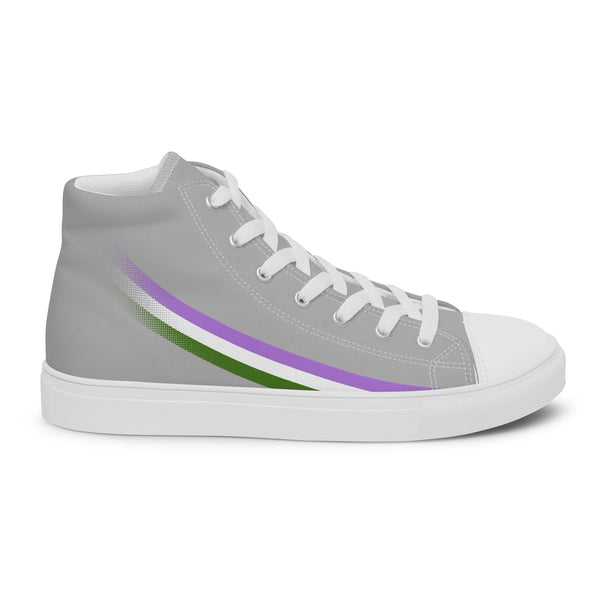 Genderqueer Pride Modern High Top Gray Shoes