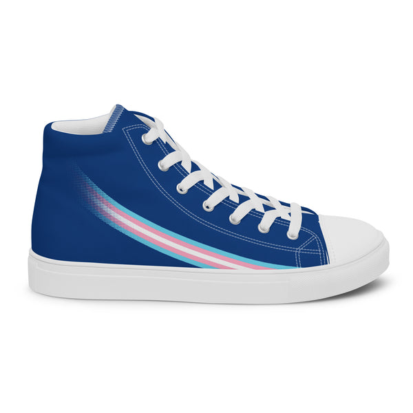 Transgender Pride Modern High Top Navy Shoes - Men Sizes