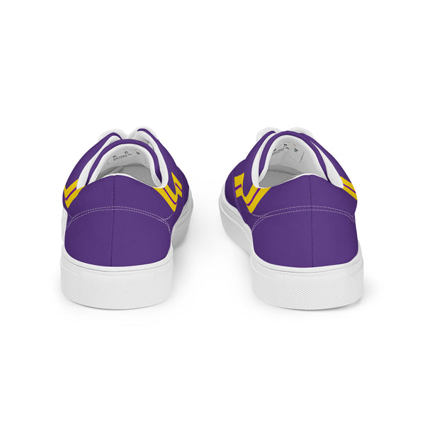 Original Intersex Pride Colors Purple Lace-up Shoes - Men Sizes