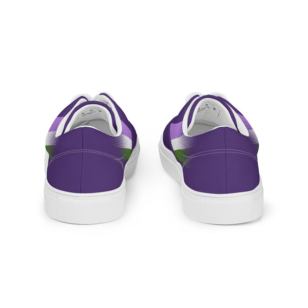 Genderqueer Pride Colors Original Purple Lace-up Shoes - Men Sizes