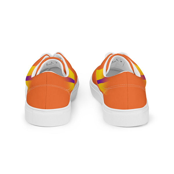 Intersex Pride Colors Original Orange Lace-up Shoes - Men Sizes