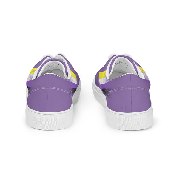 Non-Binary Pride Colors Original Purple Lace-up Shoes - Men Sizes