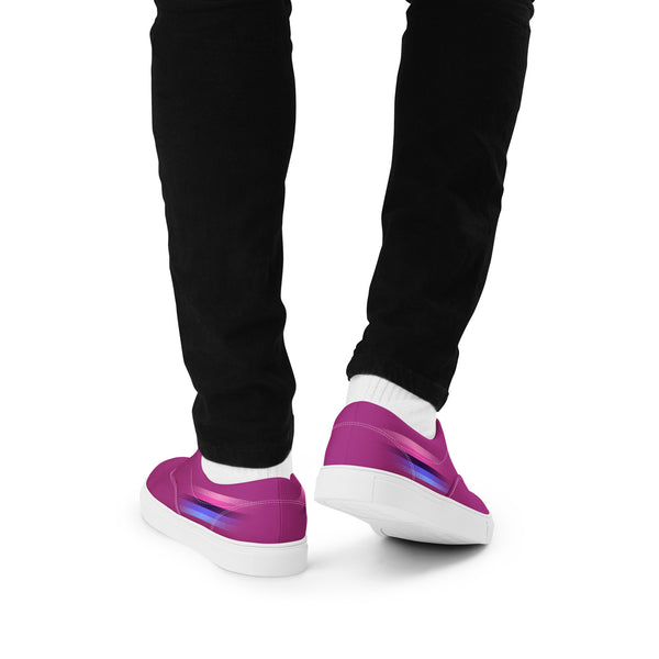 Casual Omnisexual Pride Colors Violet Lace-up Shoes - Men Sizes