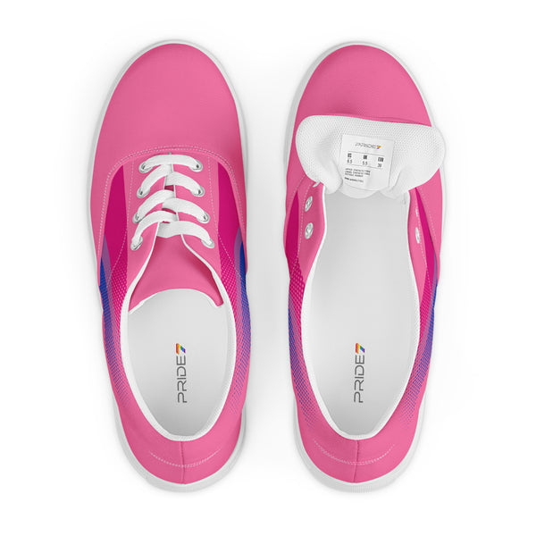 Bisexual Pride Colors Original Pink Lace-up Shoes - Men Sizes