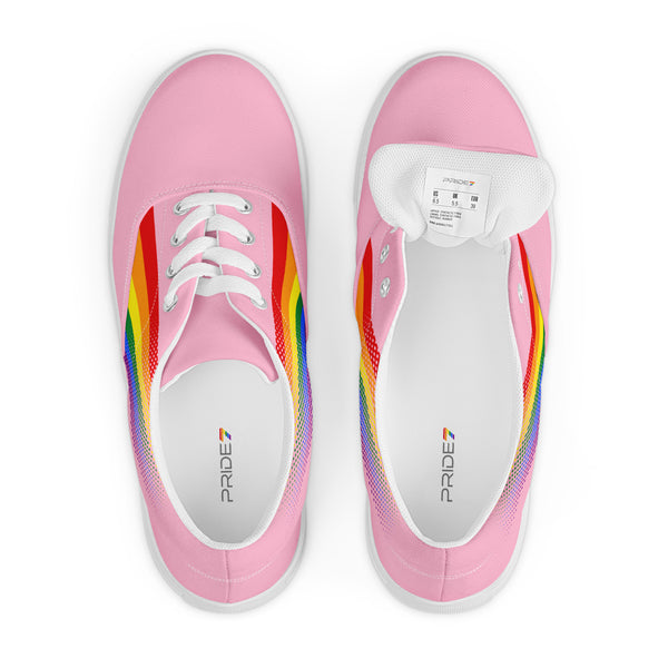 Gay Pride Colors Original Pink Lace-up Shoes - Men Sizes
