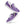 Cargar imagen en el visor de la galería, Classic Asexual Pride Colors Purple Lace-up Shoes - Men Sizes
