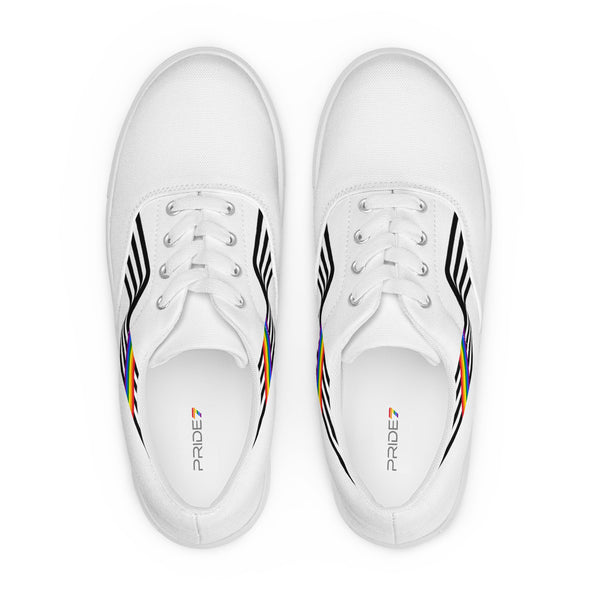Original Ally Pride Colors White Lace-up Shoes - Men Sizes
