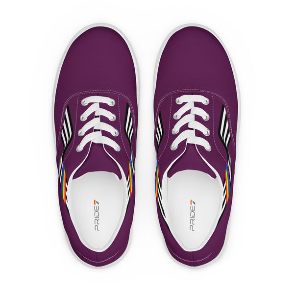 Original Ally Pride Colors Burgundy Lace-up Shoes - Men Sizes