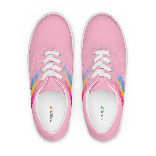 Pansexual Pride Colors Modern Pink Lace-up Shoes - Men Sizes