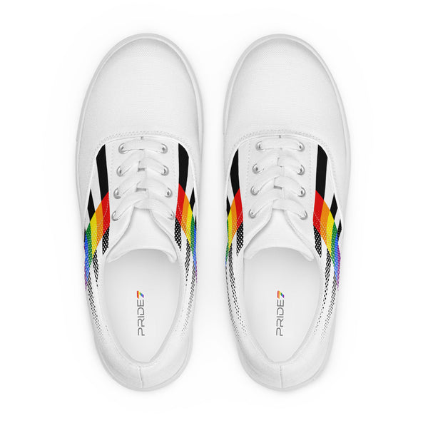 Ally Pride Colors Original White Lace-up Shoes - Men Sizes